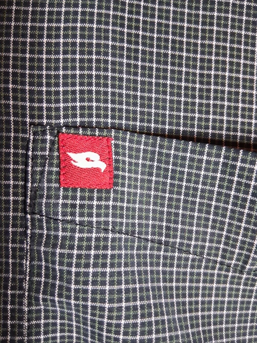 Tony Hawk Men's Short-Sleeve Button-Down Shirt in Gray Check